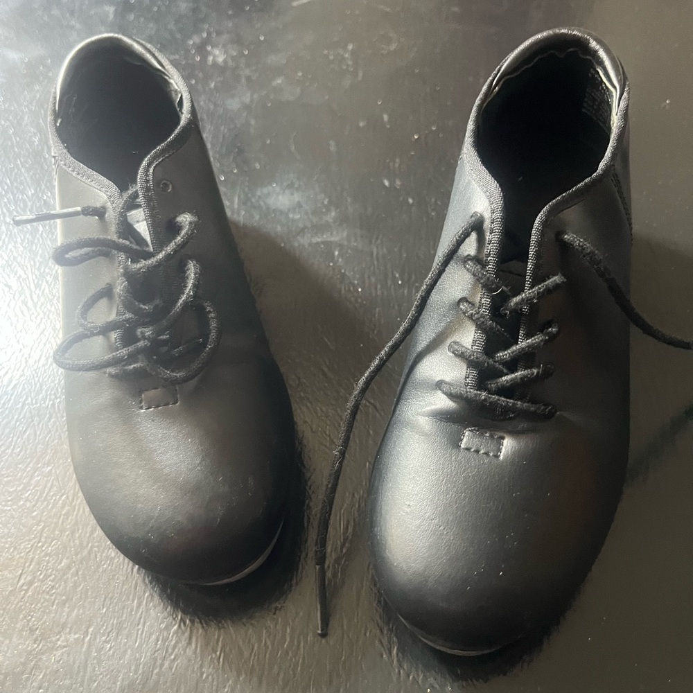 Weissman Black Tap Shoes for Kids